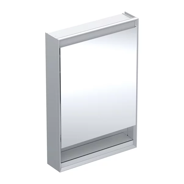 Dulap cu oglinda si nisa Geberit One ComfortLight dreapta 60 cm aluminiu eloxat