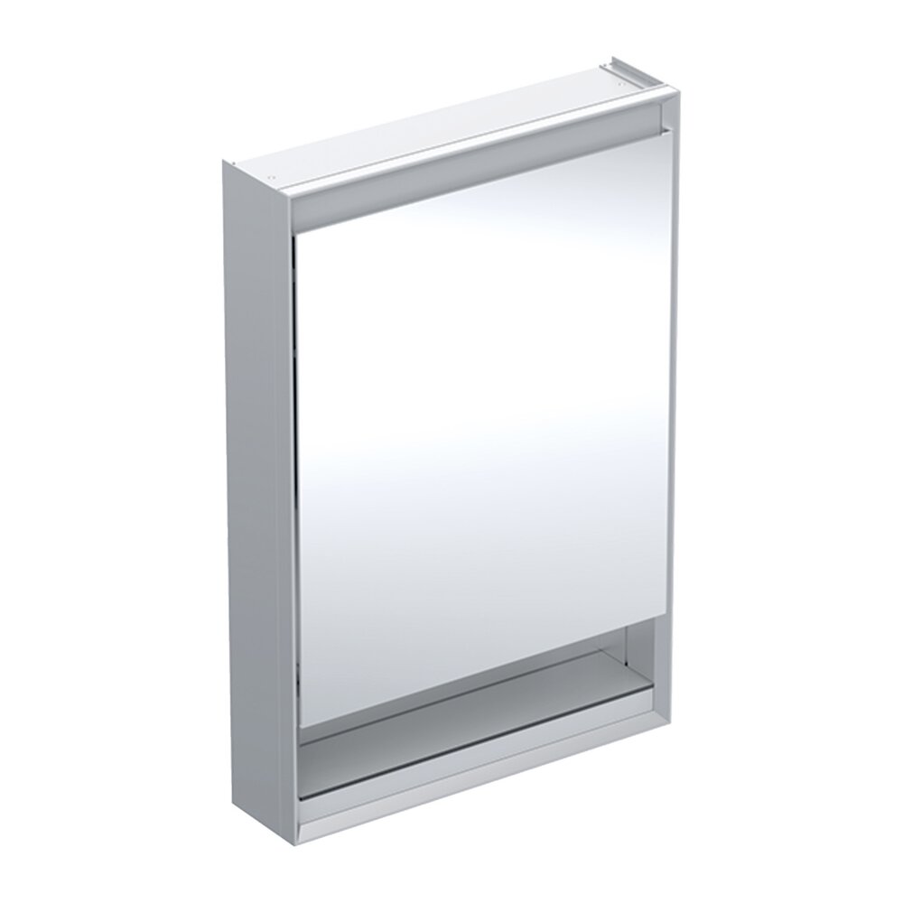 Dulap cu oglinda si nisa Geberit One ComfortLight dreapta 60 cm aluminiu eloxat aluminiu