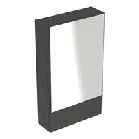 Dulap cu oglinda suspendat Geberit Selnova Square negru 1 usa simpla 1 usa rabatabila 50 cm