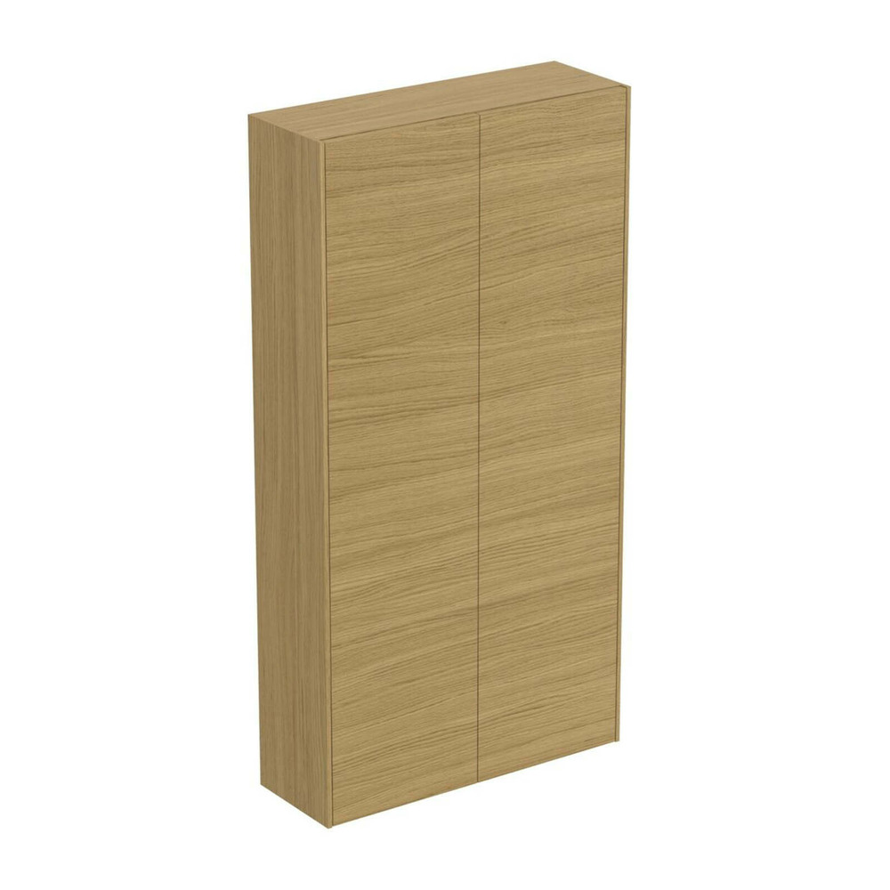 Dulap inalt suspendat Ideal Standard Atelier Conca finisaj stejar deschis 72 cm 2 usi