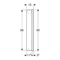 Dulap incastrat cu oglinda Geberit One ComfortLight 60 cm dreapta aluminiu eloxat picture - 3