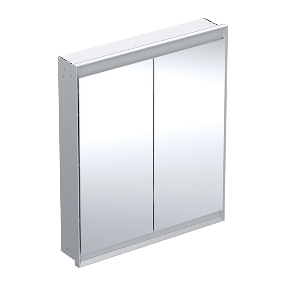 Dulap incastrat cu oglinda Geberit One ComfortLight 75 cm aluminiu eloxat aluminiu