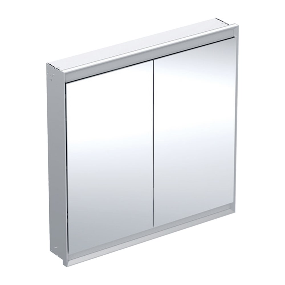 Dulap incastrat cu oglinda Geberit One ComfortLight 90 cm aluminiu eloxat aluminiu