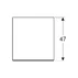 Dulap mediu suspendat Geberit One alb mat cu 2 sertare 45 cm picture - 2
