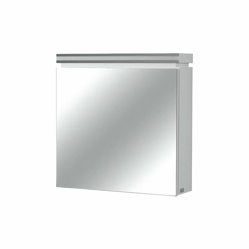 Dulap suspendat cu oglinda Cersanit Olivia mdf alb 56x56 cm S543