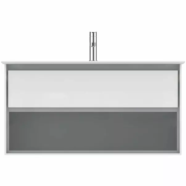 Dulap suspendat pentru lavoar alb Ideal Standard Connect Air 100 cm cu spatiu depozitare E0818KN picture - 2