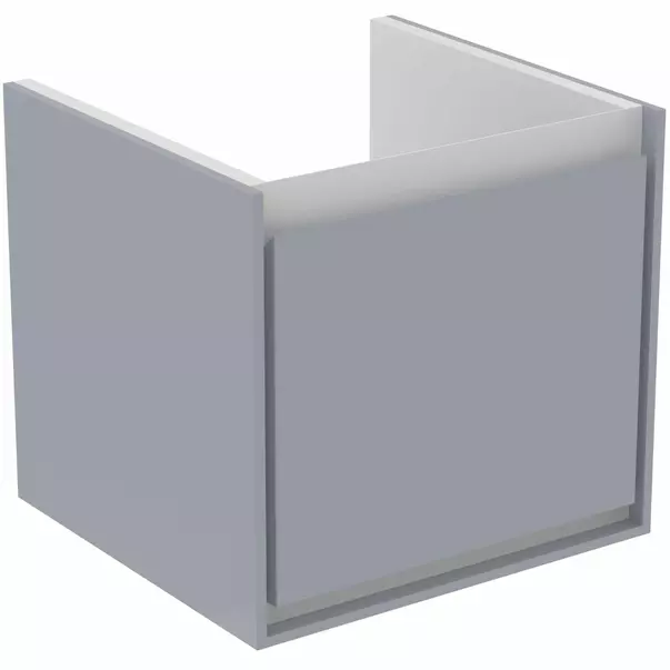 Dulap suspendat pentru lavoar gri deschis mat Ideal Standard Connect Air Cube 43.5 cm