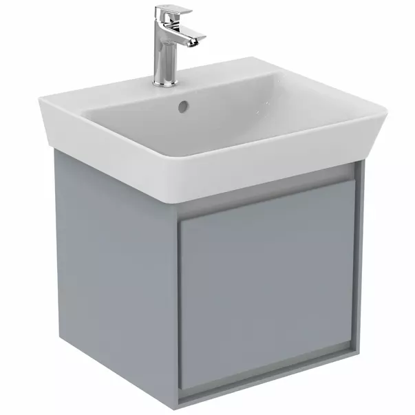 Dulap suspendat pentru lavoar gri deschis mat Ideal Standard Connect Air Cube 43.5 cm picture - 3
