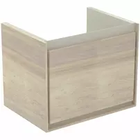 Dulap suspendat pentru lavoar maro deschis lemn Ideal Standard Connect Air 50 cm picture - 1