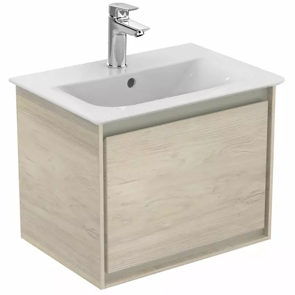 Dulap suspendat pentru lavoar maro deschis lemn Ideal Standard Connect Air 50 cm picture - 3