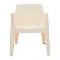 Scaun de gradina Pakoworld Milena polipropilena alb picture - 2