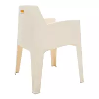 Scaun de gradina Pakoworld Milena polipropilena alb picture - 8