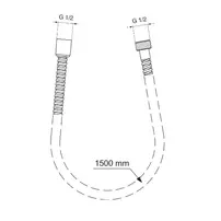 Furtun de dus Ideal Standard IdealRain MetalFlex 150 cm picture - 2
