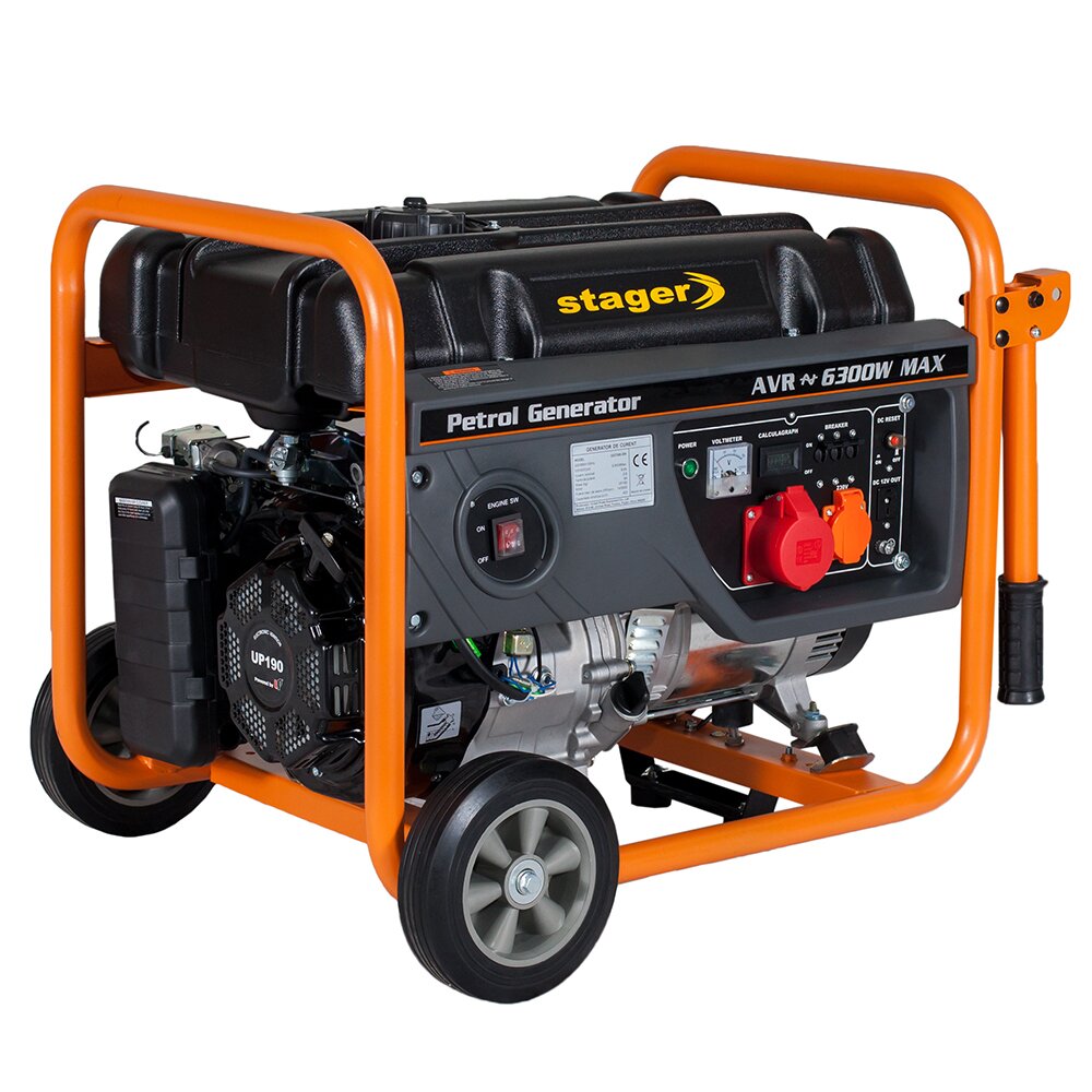 Generator Stager GG 7300-3W 5.8kW trifazat benzina pornire la sfoara