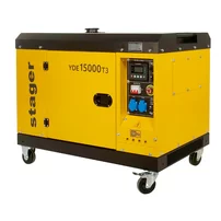Generator insonorizat Stager YDE15000T3 diesel trifazat 13kVA, 19A, 3000rpm