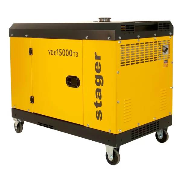 Generator insonorizat Stager YDE15000T3 diesel trifazat 13kVA, 19A, 3000rpm picture - 2