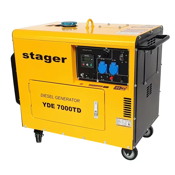 Generator insonorizat Stager YDE7000TD diesel monofazat 5kW, 18A, 3000rpm picture - 1