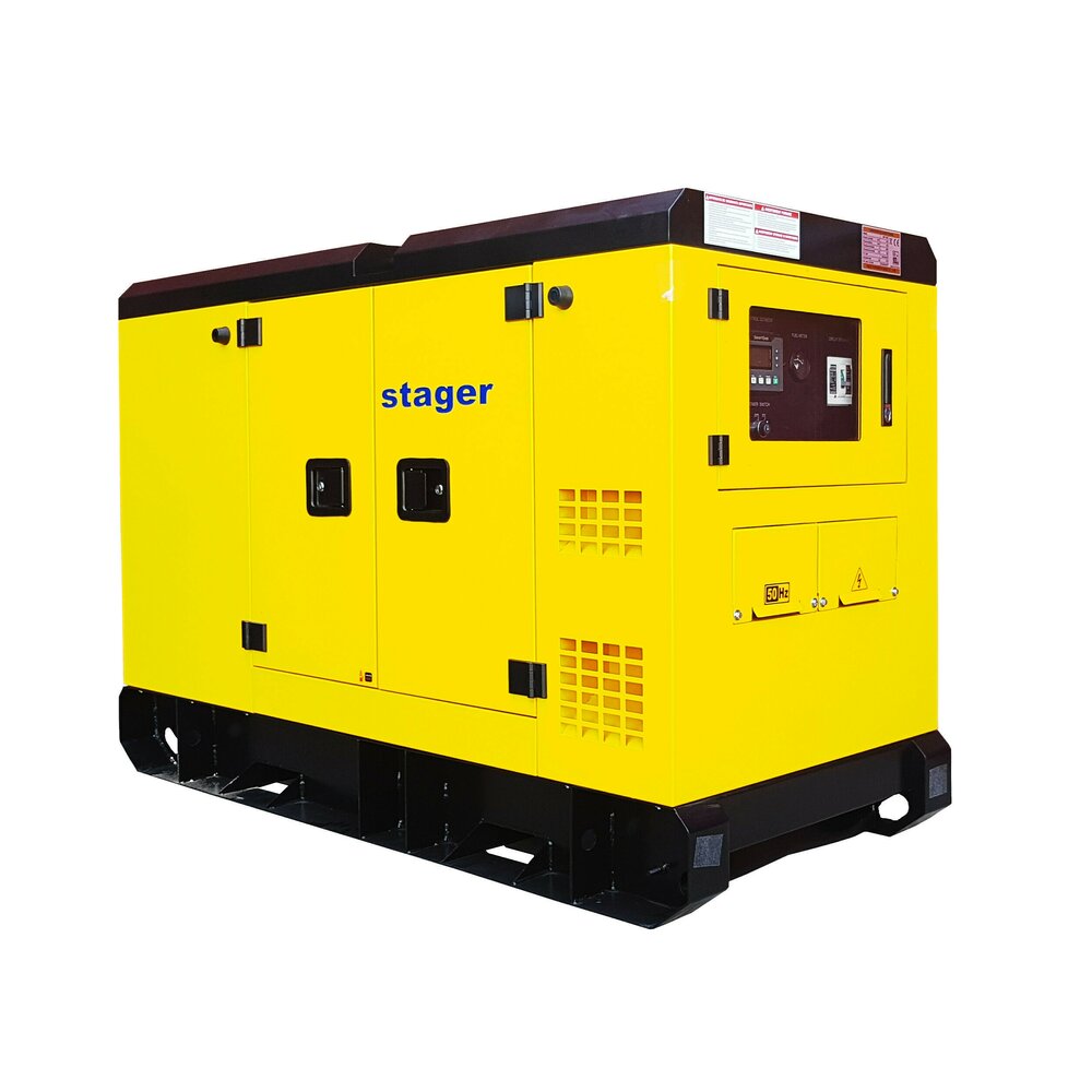 Generator insonorizat Stager YDY385S3 diesel trifazat 308kW, 505A, 1500rpm