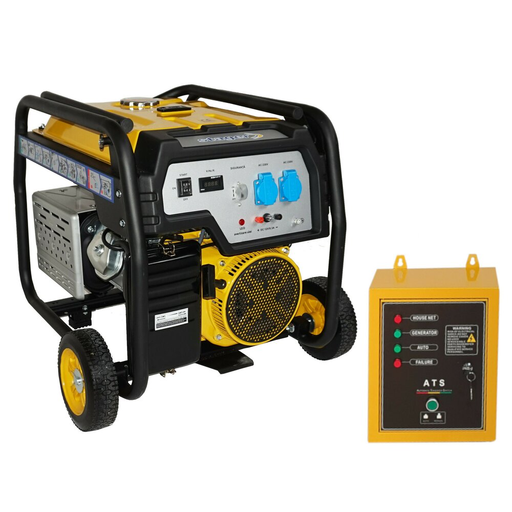 Generator Stager FD 7500E+ATS 6kW monofazat, benzina, automatizare