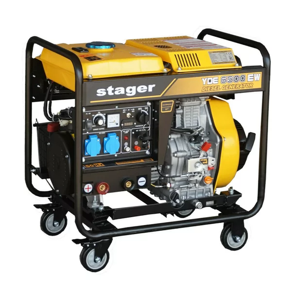 Generator sudara Stager YDE6500EW diesel monofazat, 4kVA, curent sudare 160A, pornire la cheie picture - 3