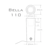 Ghiveci led Micante Bella 110 RGB de exterior fara telecomanda picture - 3
