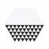 Faianta hexagonala alb-negru Kerama Marazzi Buranelli A218 - 1