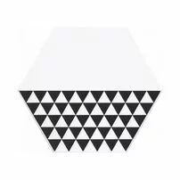 Faianta hexagonala alb-negru Kerama Marazzi Buranelli A218