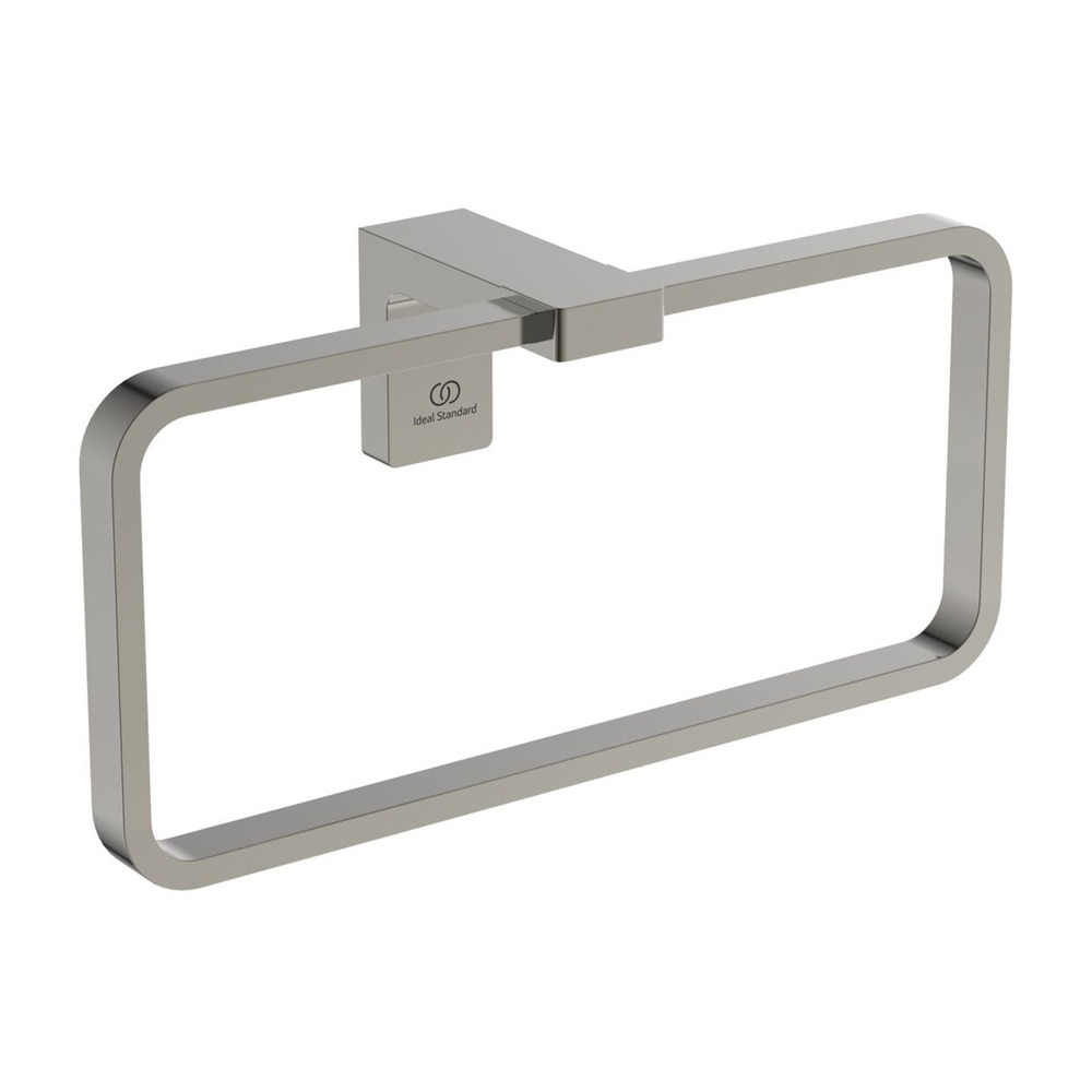 Inel portprosop dreptunghiular Ideal Standard Atelier Conca argintiu Silver Storm