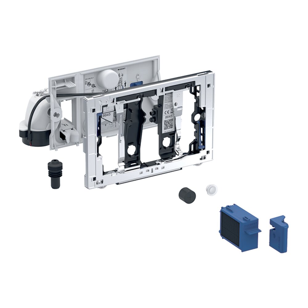 Kit Geberit DuoFresh cu declansare automata antracit pentru rezervor incastrat Sigma 12 cm antracit