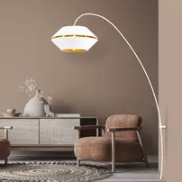 Lampadar Emibig Chelsea 1 alb/auriu