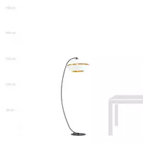 Lampadar Emibig Piano LP alb/auriu picture - 5