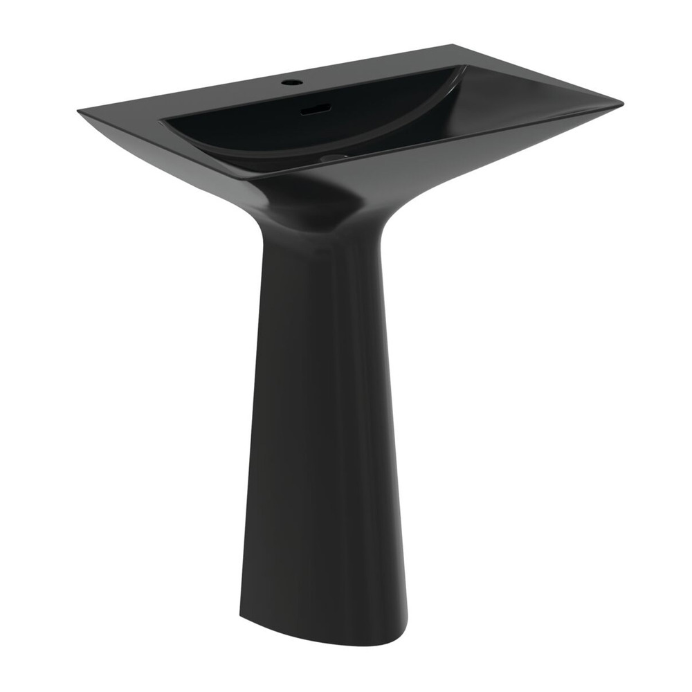 Lavoar freestanding Ideal Standard Atelier Tipo-Z negru lucios 74 cm