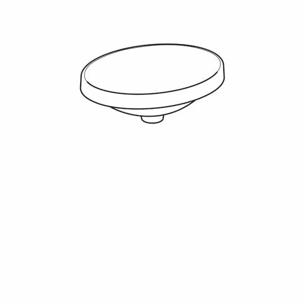 Lavoar incastrat Geberit Variform 50 cm fara orificiu preaplin oval picture - 3