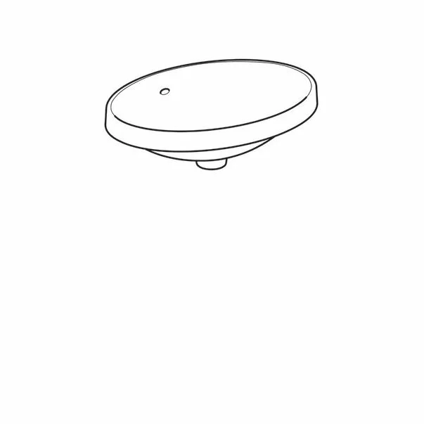 Lavoar incastrat Geberit Variform 55 cm cu orificiu preaplin oval picture - 5