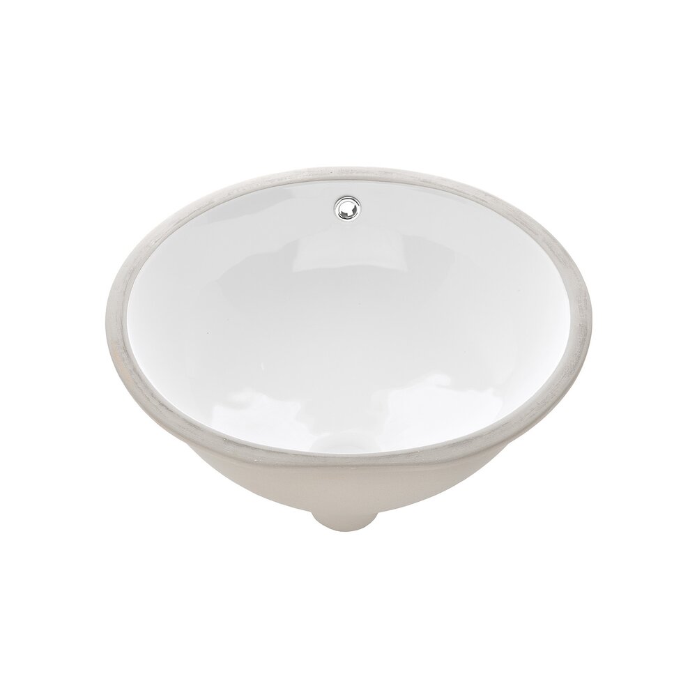 Lavoar incastrat Invena Pandora 49 cm alb