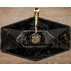 Lavoar negru-auriu lucios pe blat Rea Vegas 56.5 cm picture - 3
