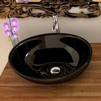 Lavoar negru pe blat Rea Sofia 41 cm picture - 6