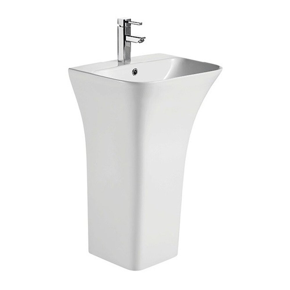 Lavoar freestanding Fluminia Aramis alb 45 cm