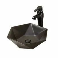 Lavoar pe blat Fluminia Black Diamond 49x49 cm