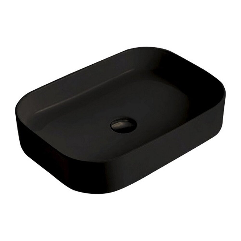Lavoar pe blat Fluminia Capri negru 65 cm