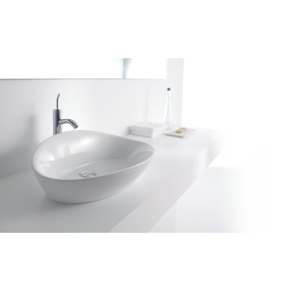 Lavoar pe mobilier Geberit Smyle Square 120 cm cu orificiu baterie centru