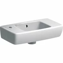 Lavoar pe blat Geberit Selnova Compact 45 cm proiectie mica cu orificiu baterie stanga
