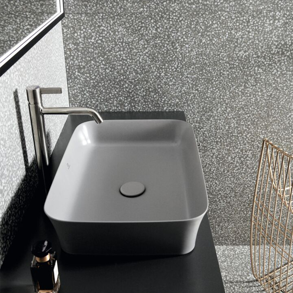 Lavoar pe blat Ideal Standard Atelier Ipalyss Concrete 55 cm gri beton Atelier