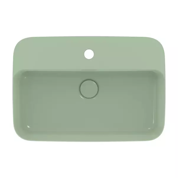 Lavoar pe blat Ideal Standard Atelier Ipalyss Sage 55 cm verde cu orificiu baterie picture - 5