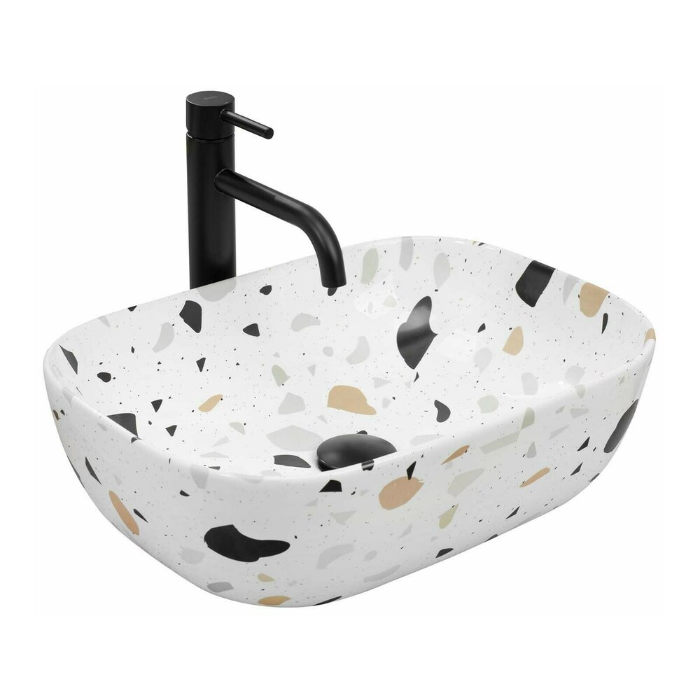 Lavoar Pe Blat Rea Belinda Terazzo 46 Cm Adritec