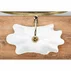 Lavoar pe blat Rea Infinity alb auriu 63 cm cu ventil Click-Clack picture - 6