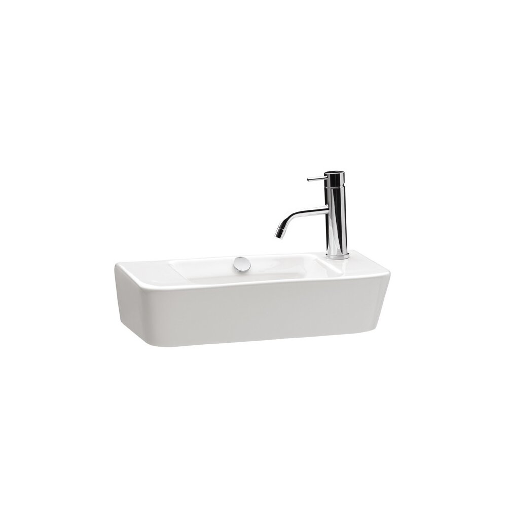 Lavoar suspendat Gala Emma Square alb lucios 50 cm
