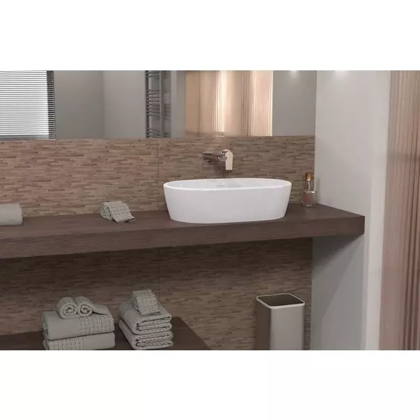 Lavoar pe blat Villeroy&Boch Architectura oval finisaj alb lucios 60 cm picture - 9