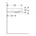 Lavoar pe mobilier Geberit One 60 cm alb lucios KeraTect cu orificiu baterie picture - 4