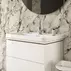Lavoar pe mobilier Ideal Standard Atelier Calla alb lucios 87 cm cu orificiu baterie si preaplin picture - 7